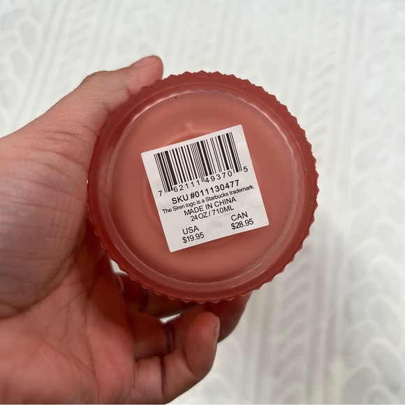 🤎 Starbucks - Venti Pink Cup /w Straw - Picture 3 of 3